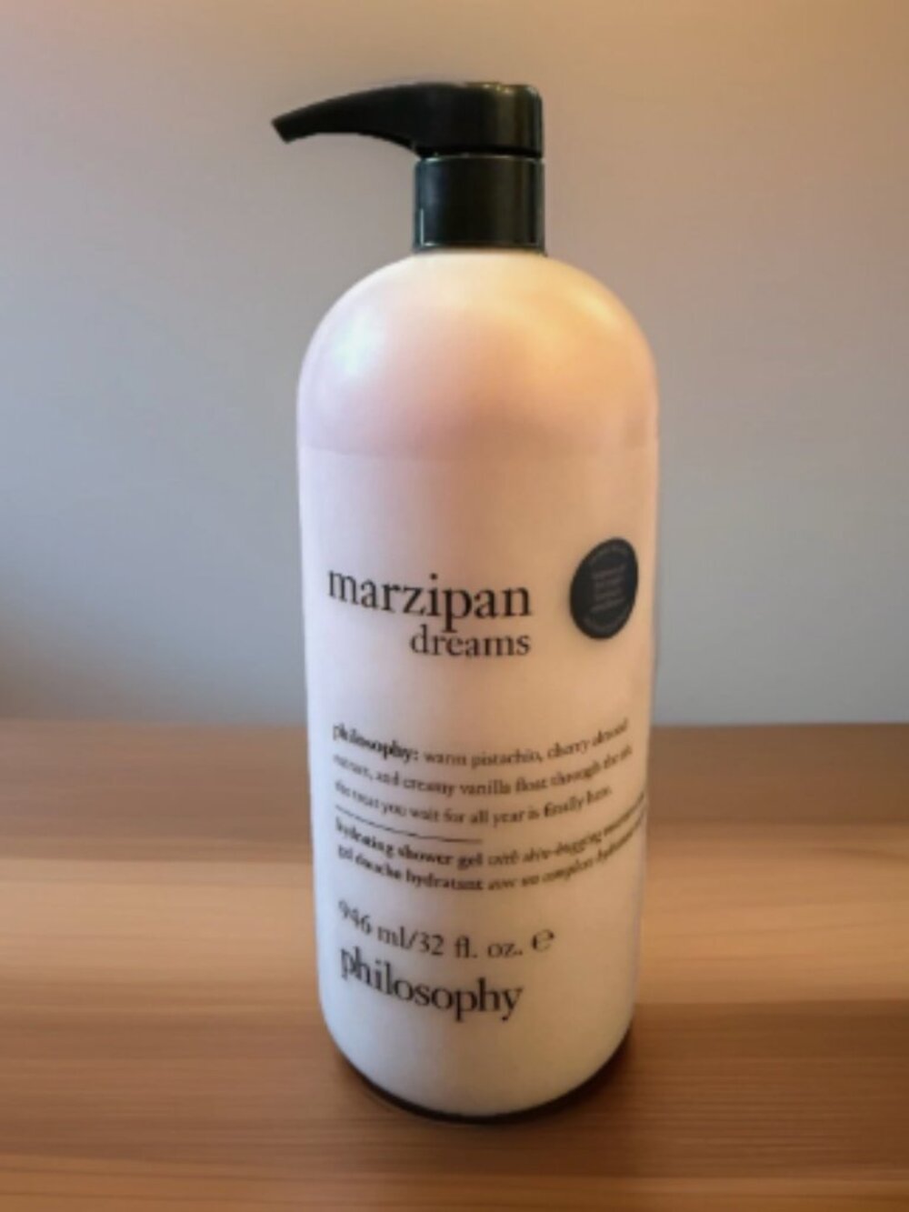 philosophy 32oz scent of winter shower gel-Marzipan Dreams A712427 UNSEALED
